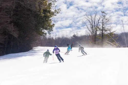 Skiers multiple on Cruiser