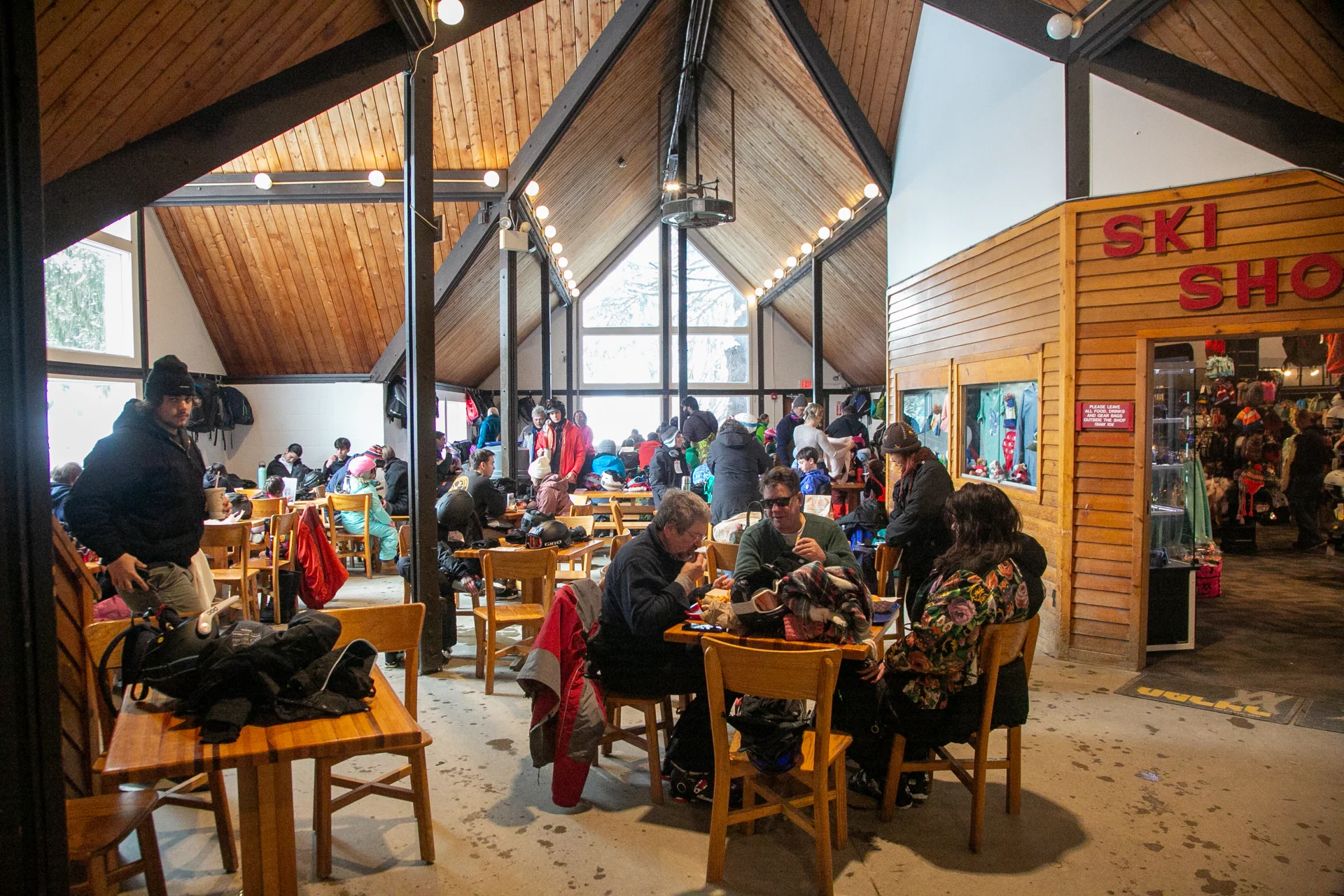 Ski Shop and lodge seats