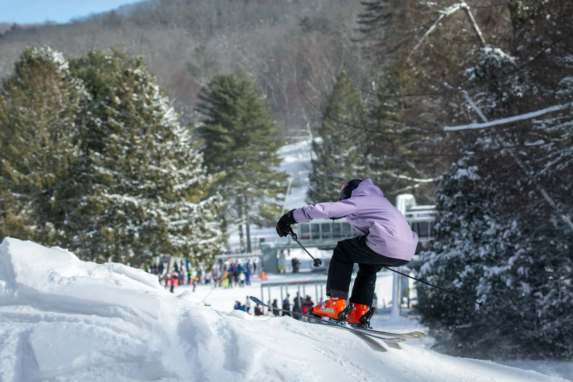 person ski jumping