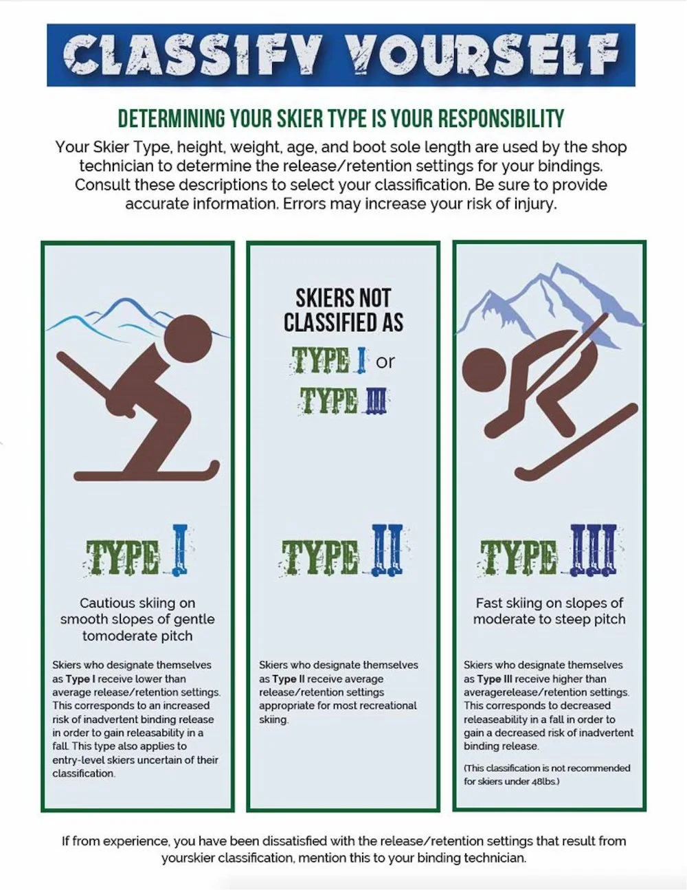 rental skier type graphic