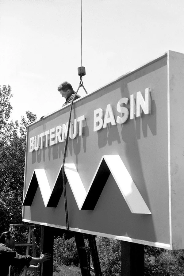 Original Butternut Basin Signage | Ski Butternut History