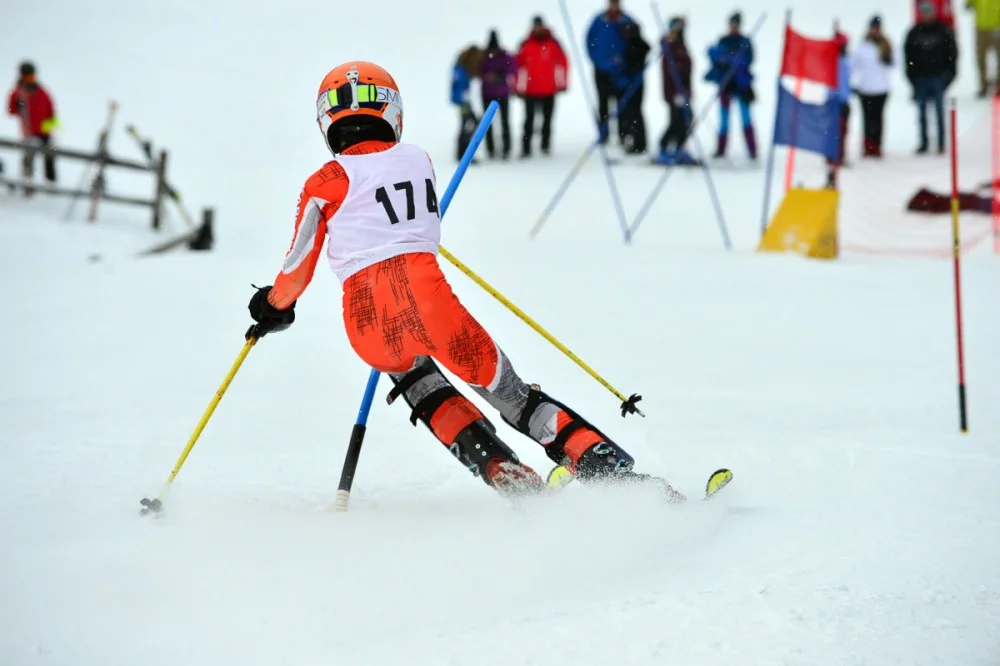 Christmas Camp skiier